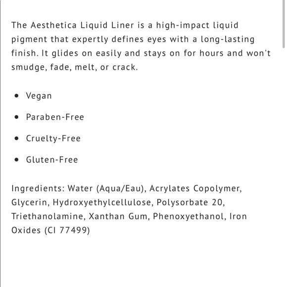 Aesthetica | Liquid Eye Liner NEW FabFitFun - Picture 5 of 5